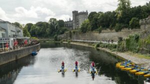 Hydrobikes on the River Nore